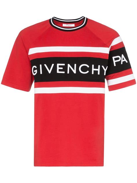 red and white givenchy shirt